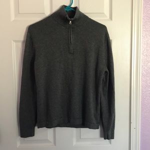 Banana Republic Silk Cashmere Half Zip Pullover